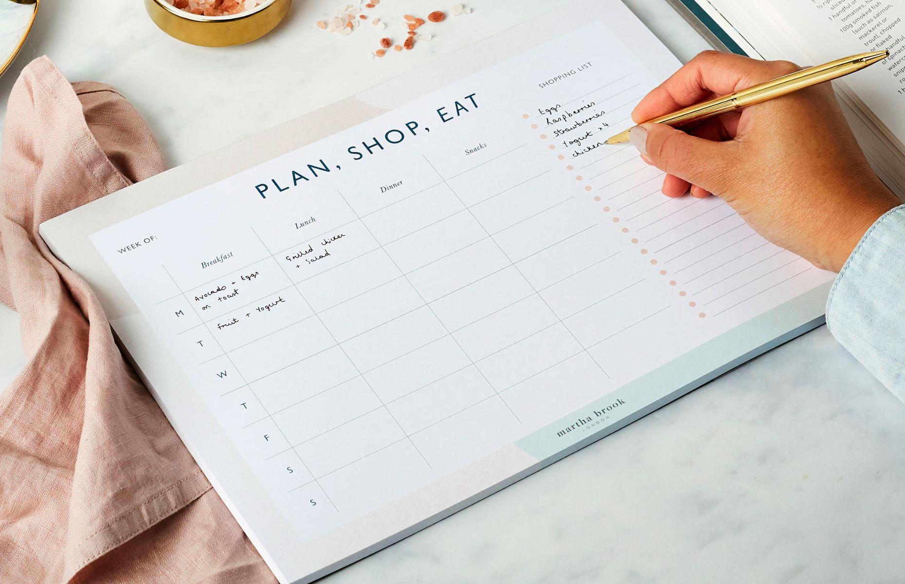 Make a weekly meal plan