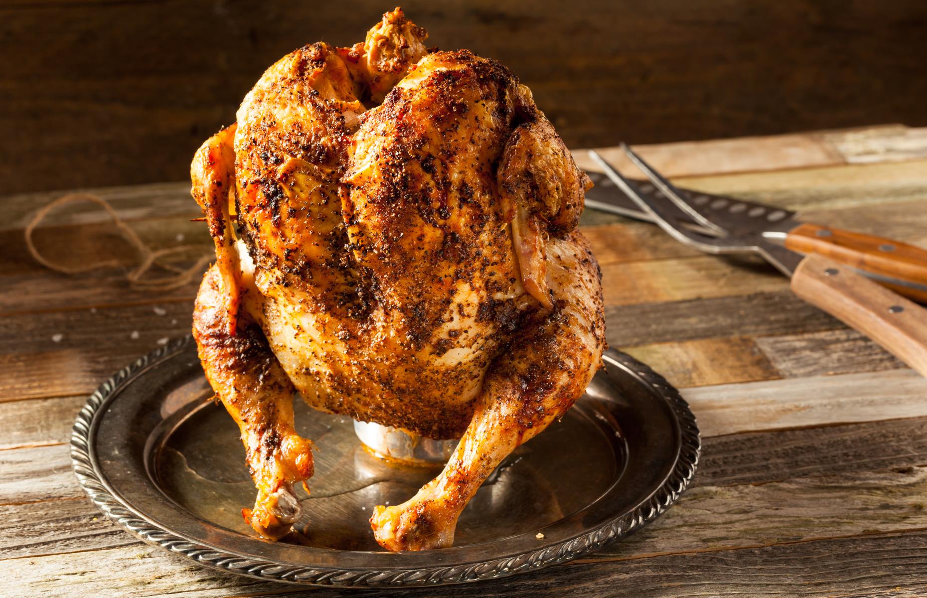 Beer can chicken