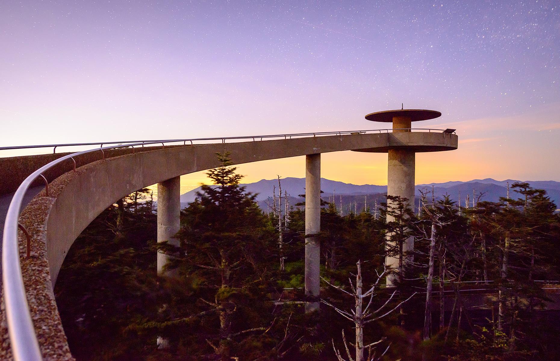 Tennessee: Kuwohi Observation Tower, Great Smoky Mountains National Park