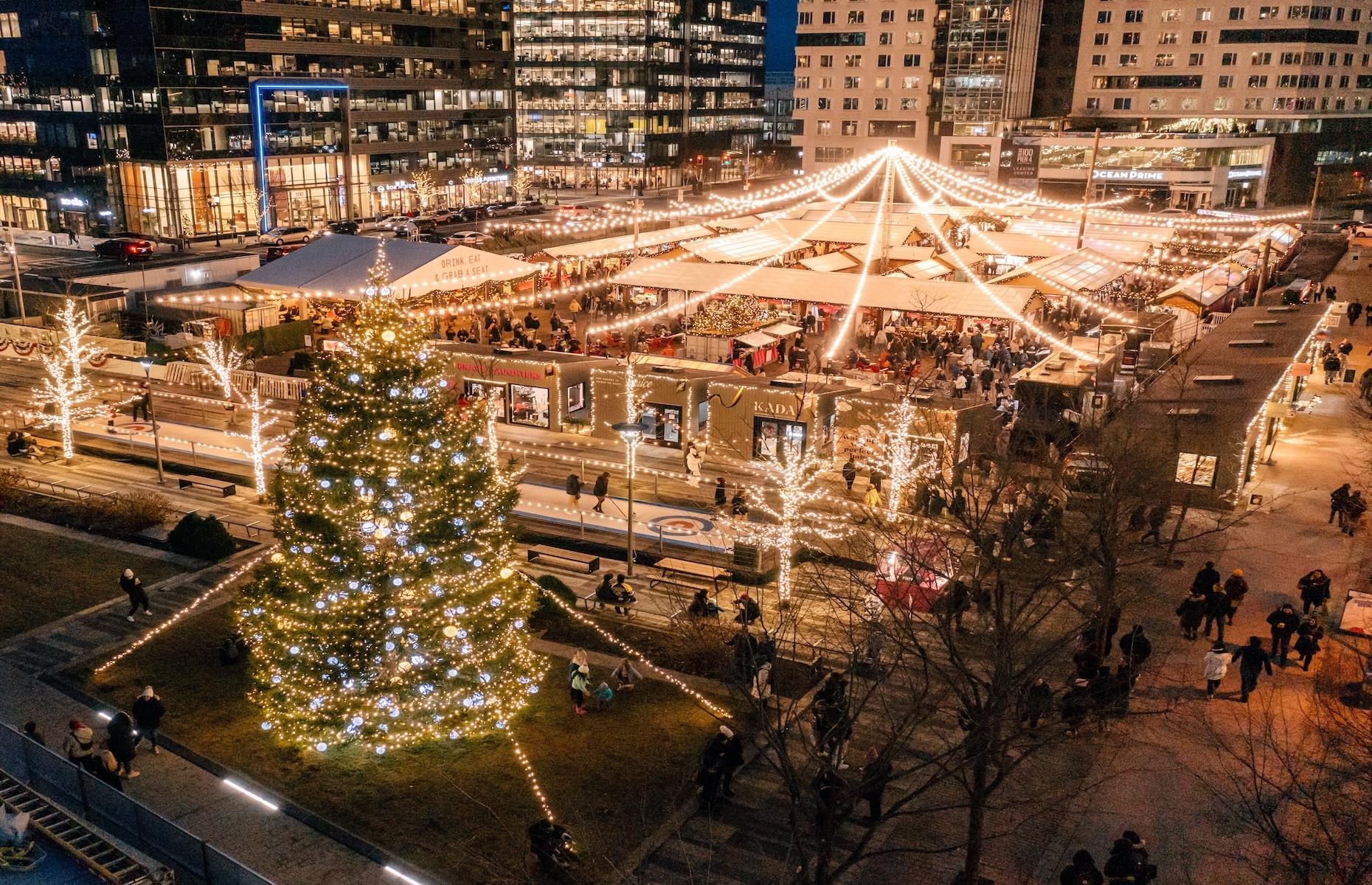 Massachusetts: Winter in Seaport, Boston
