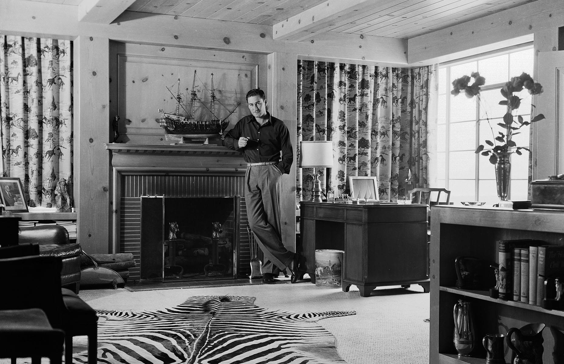 El hogar masculino de Errol Flynn