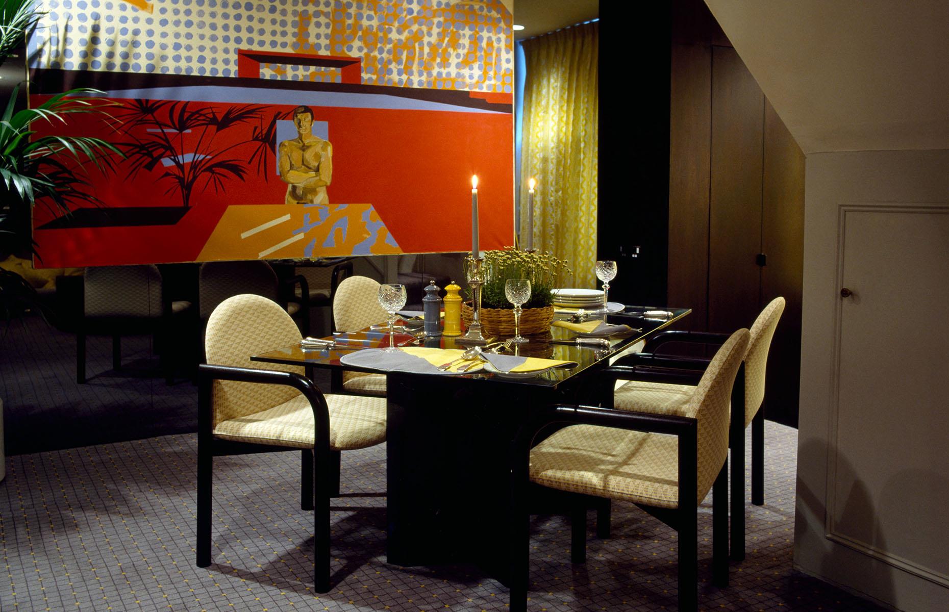 Black lacquer furniture