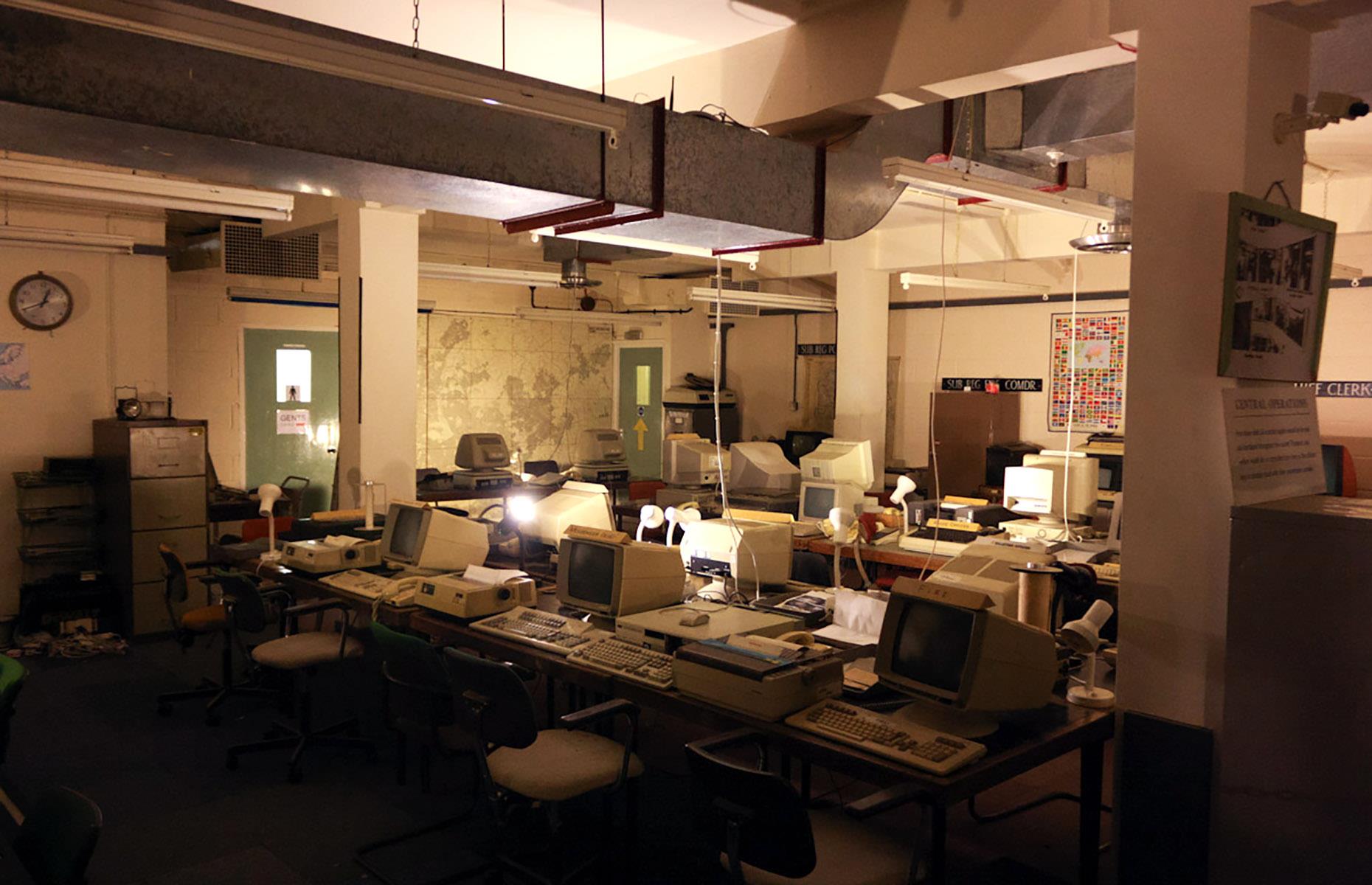 La sala principal de administración