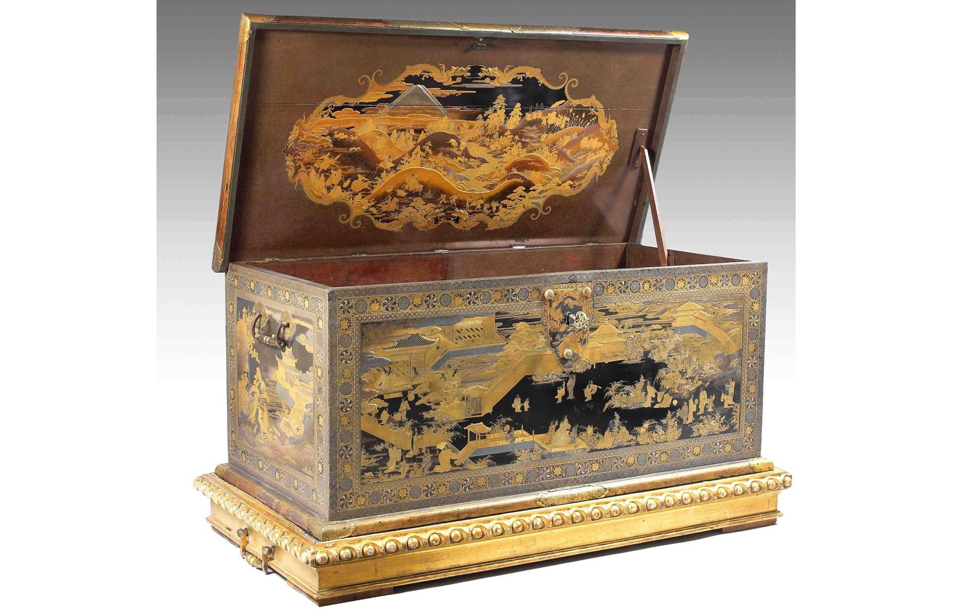 The museum-quality Japanese chest used as a TV stand: $7.6 million (£6.3m)