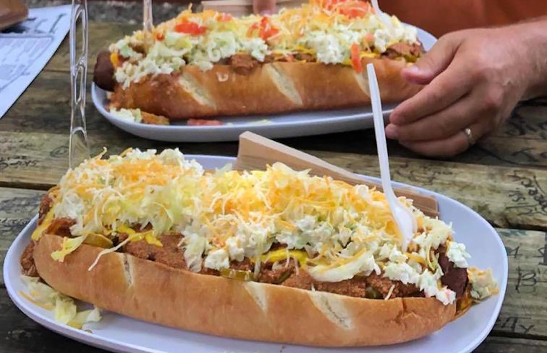 8. West Virginia–style hot dog