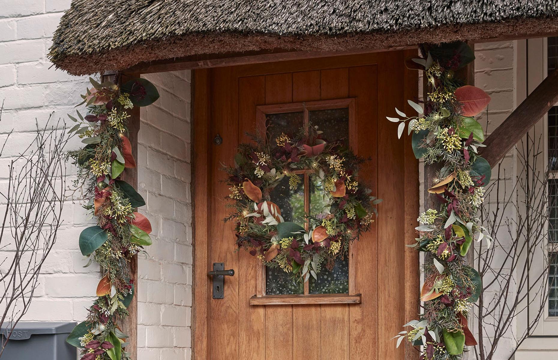 Hang year-round wreaths and garlands