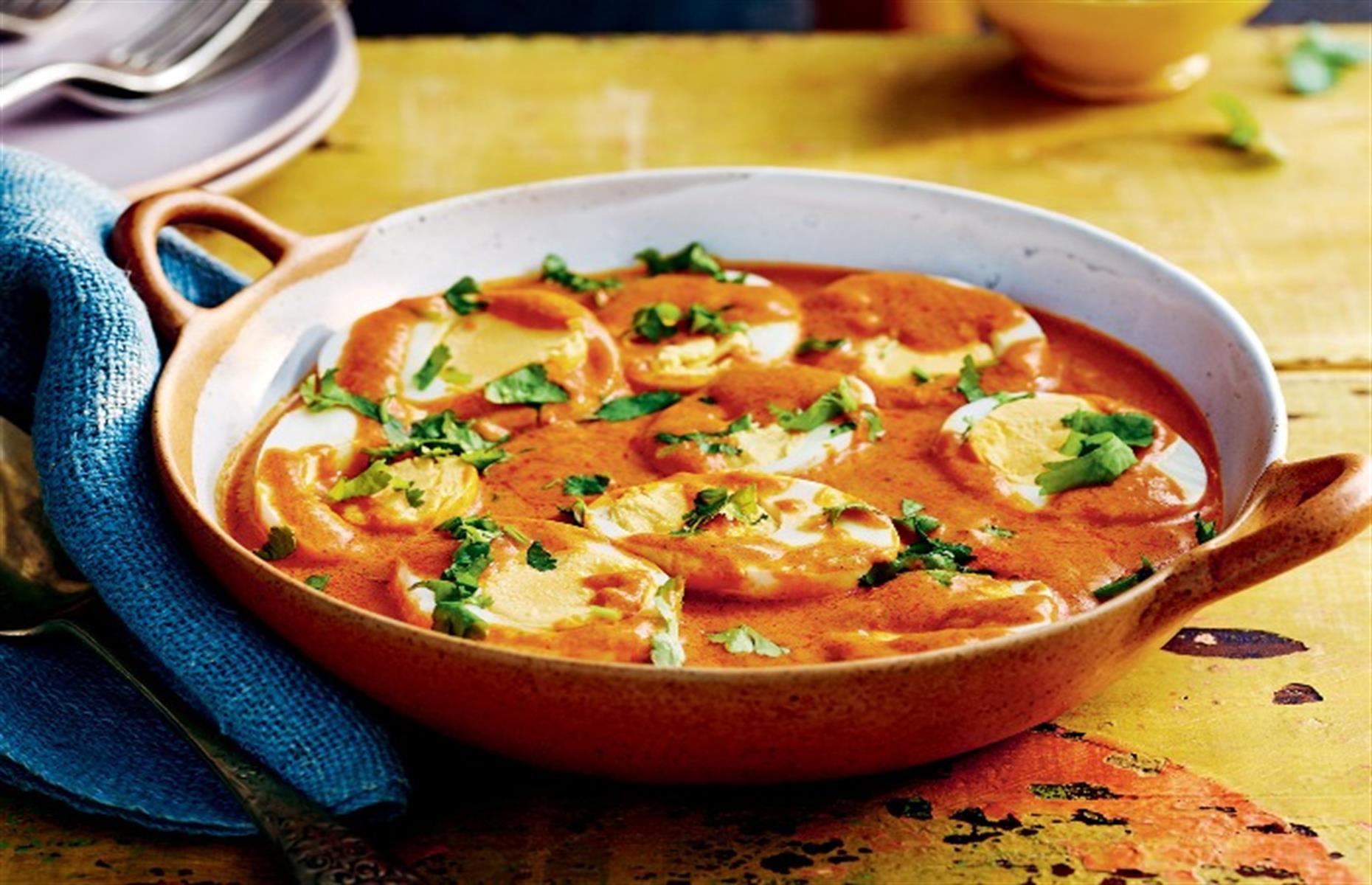67. Egg and coconut curry