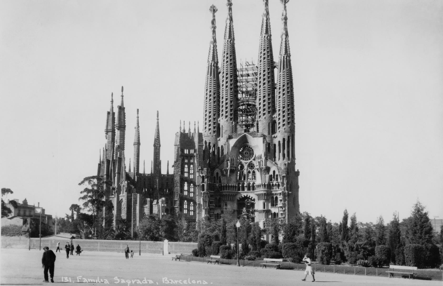 Sagrada Familia, Barcelona, Spain (1940s)