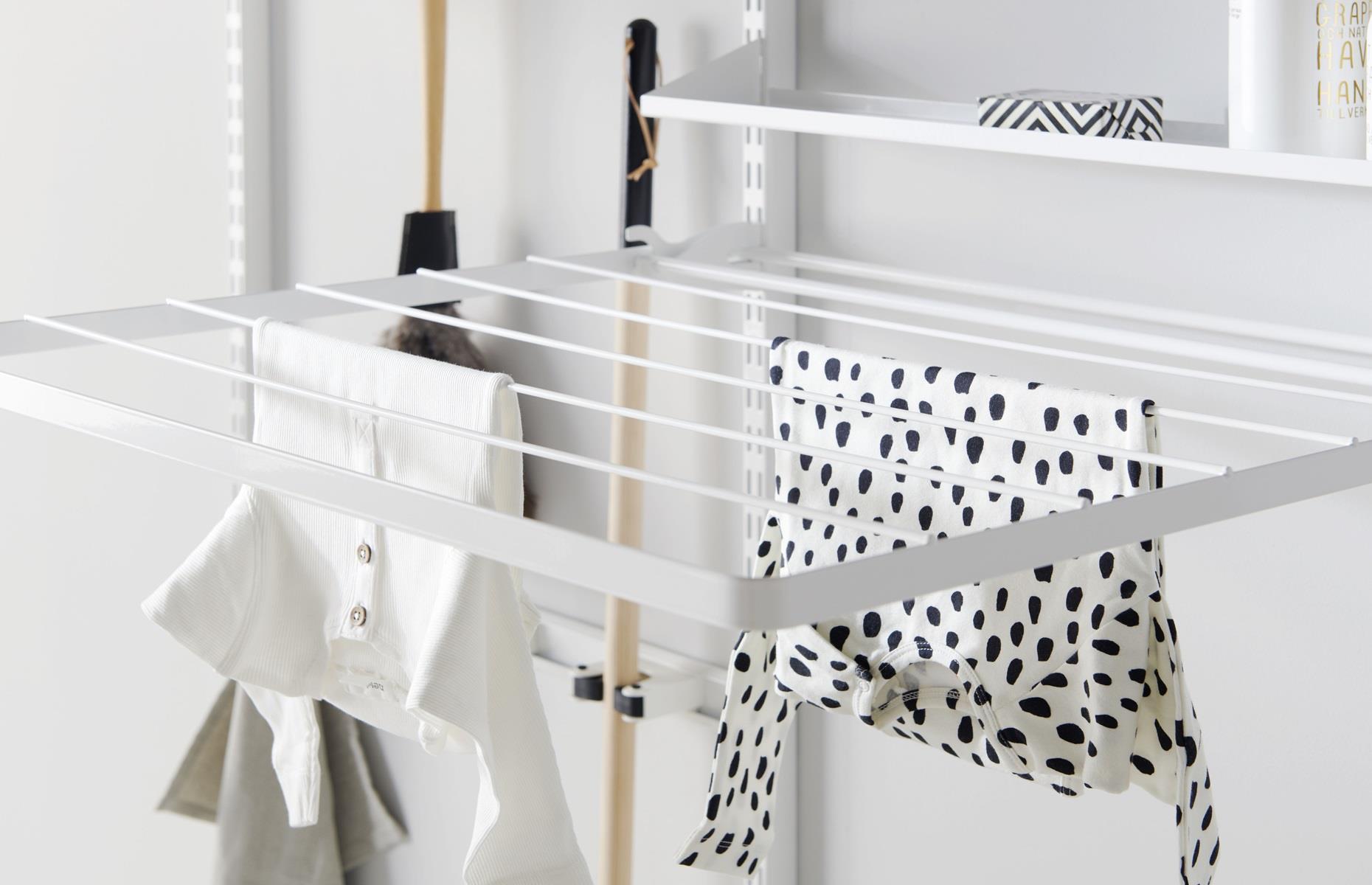 Get a wall-mounted clothes airer