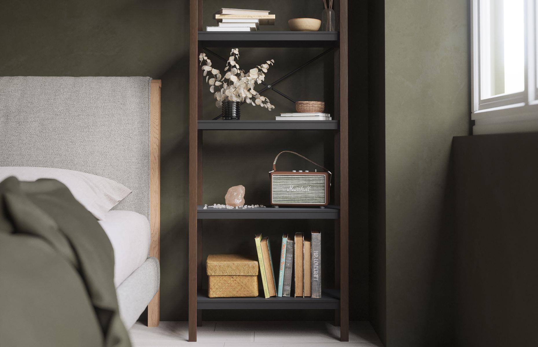 Think slim, vertical storage