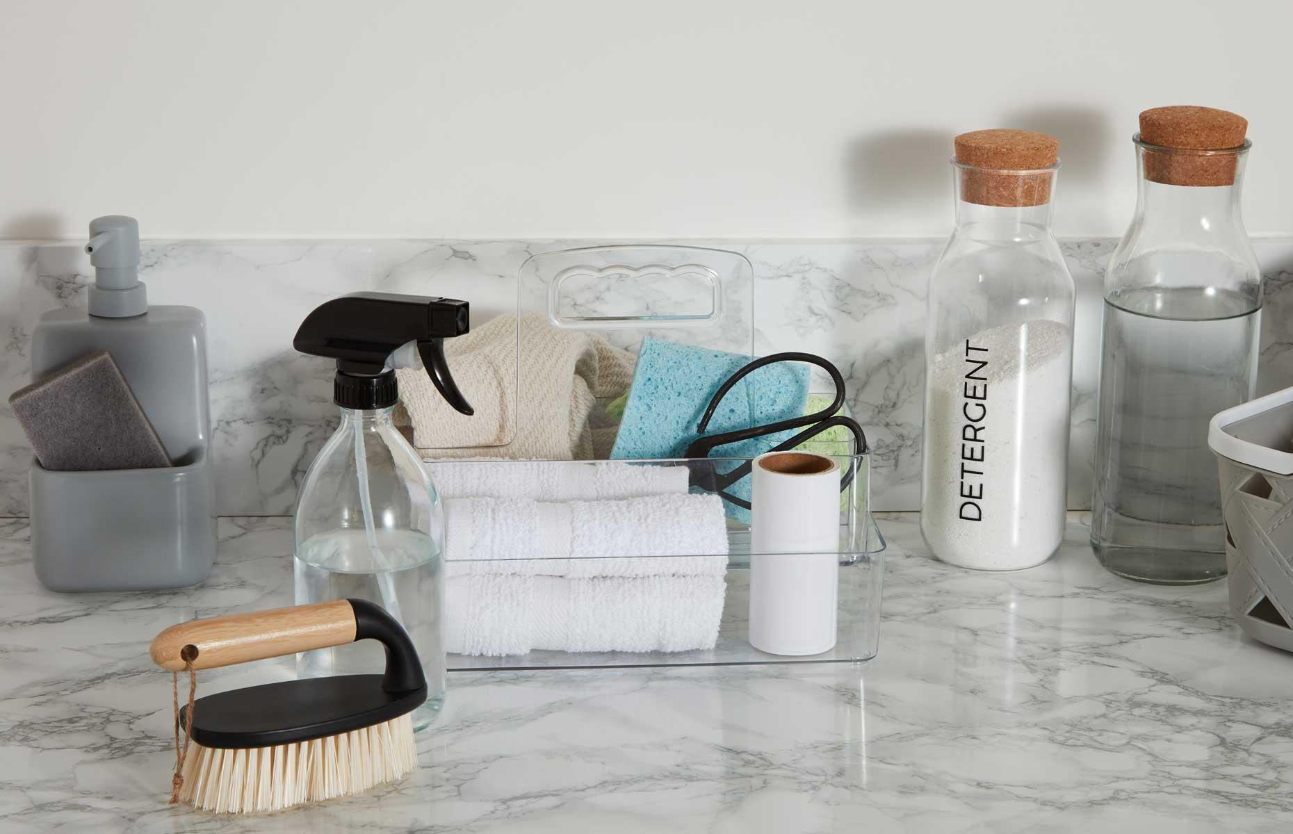 Mix a dust-repellant spray