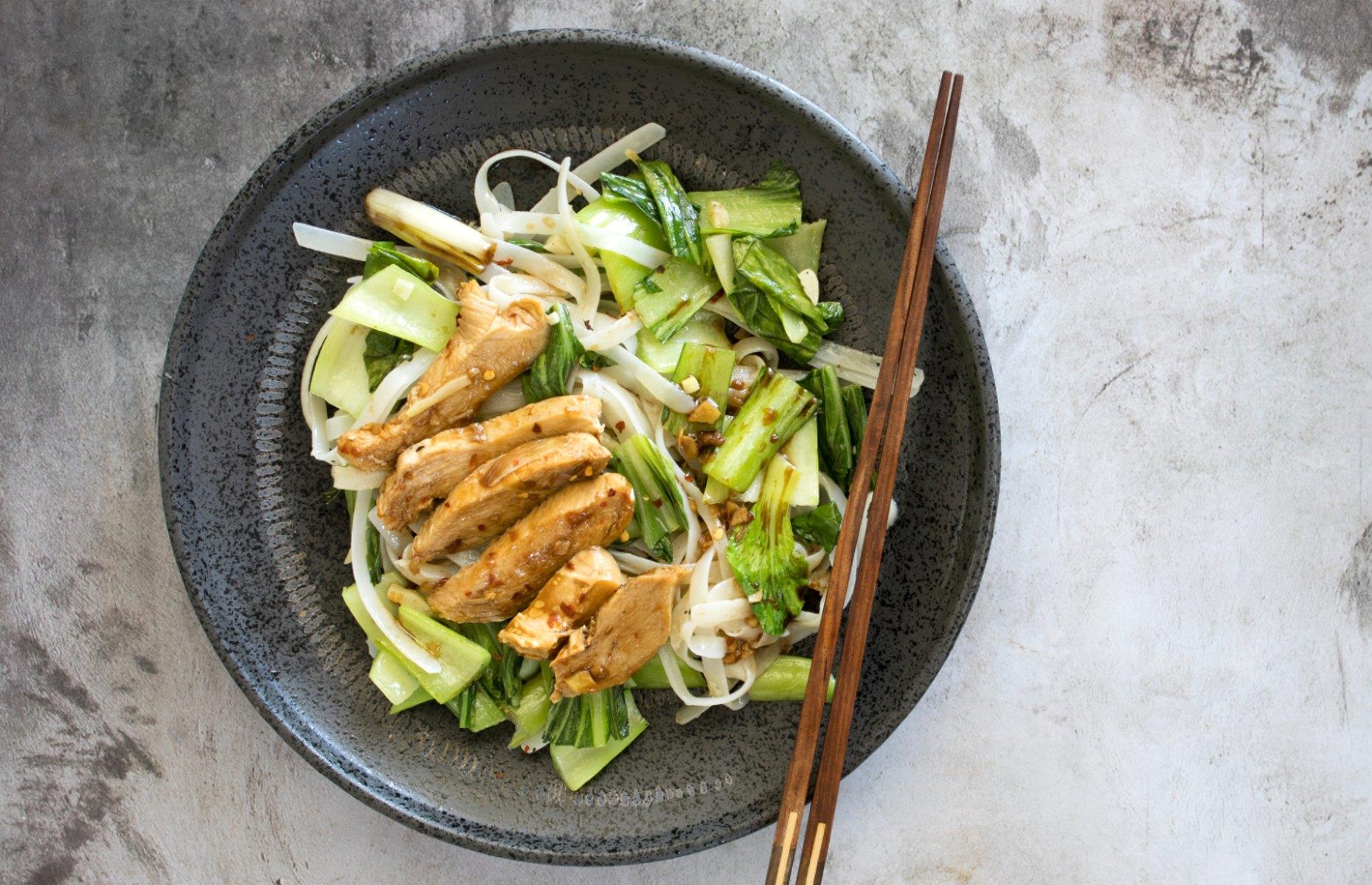 24. Sichuan bang bang chicken with spicy peanut sauce