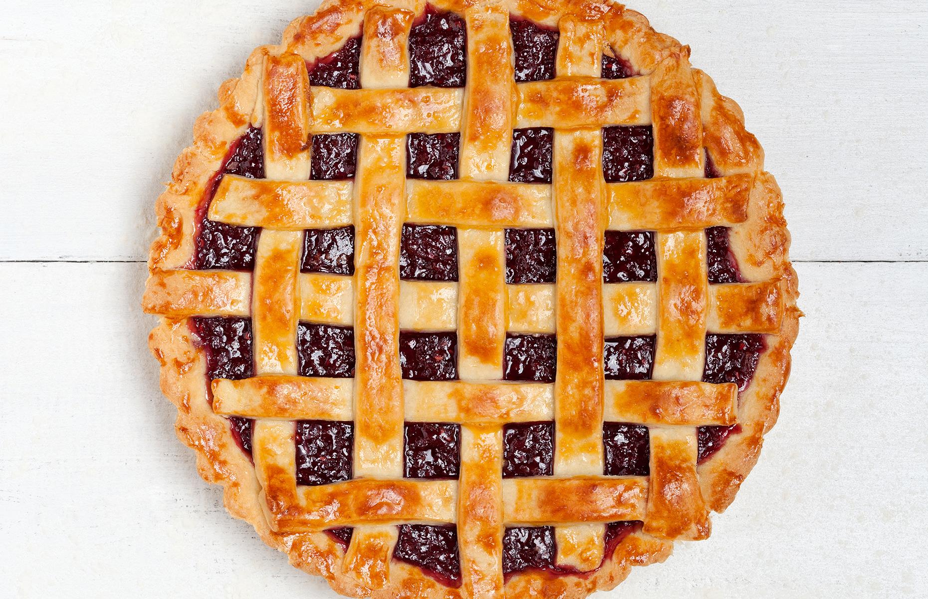 South Dakota: raspberry rhubarb jalapeño pie, Purple Pie Place, Custer