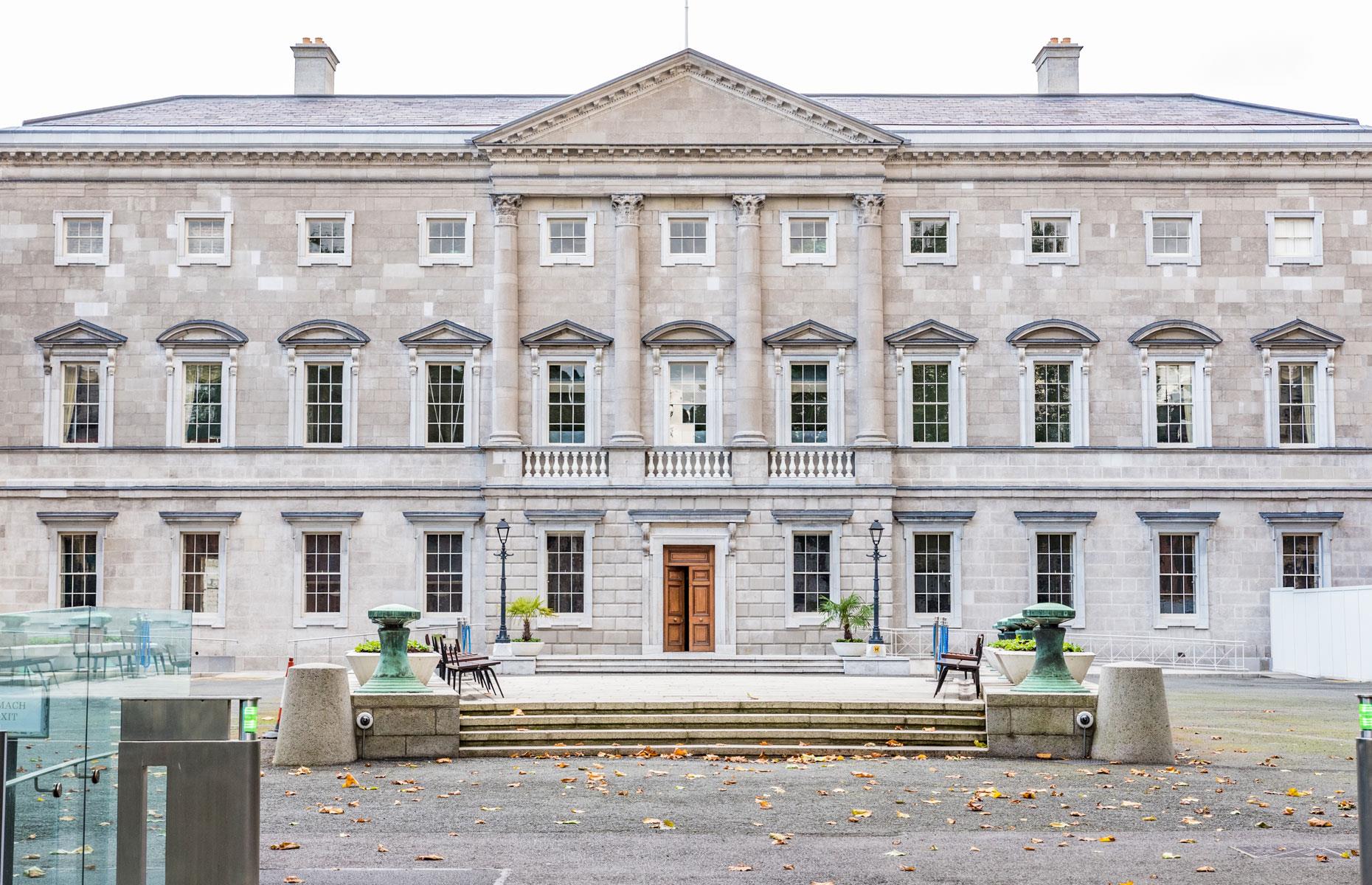 Die Vorlage: Leinster House, Dublin, Irland