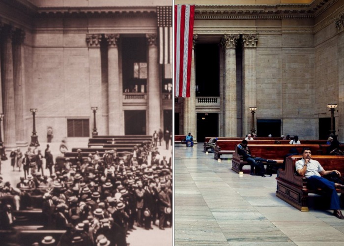 Vintage images of North America's airports, ports, stations