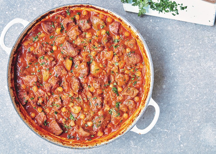 Mary Berry's lamb tagine (Image: Mary Berry's Quick Cooking/BBC Books)