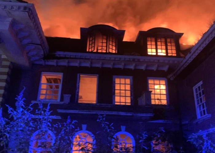 70 Firefighters Battle Inferno at Decaying $32m ‘Billionaires Row’ Mansion