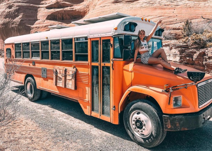 These stylish school bus conversions are top of their class