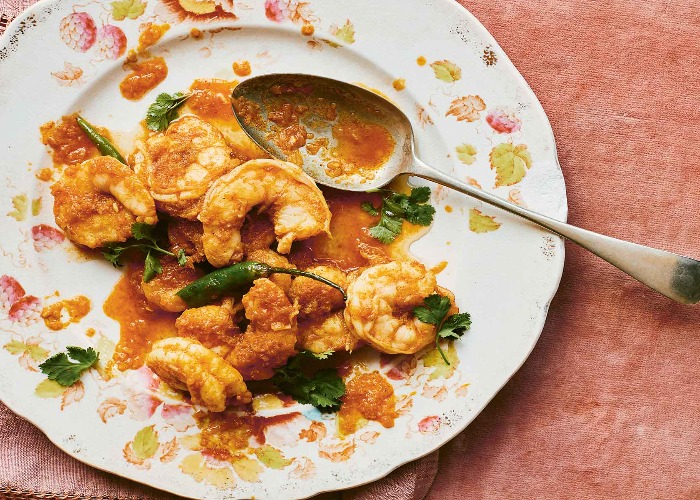 Turmeric, cumin and chilli prawns recipe