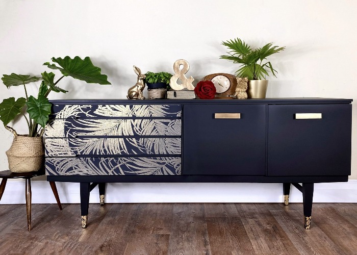 Dark blue deals upcycled furniture