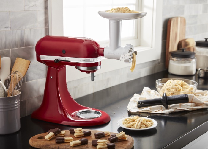 Win a KitchenAid Artisan Stand Mixer with Food Grinder and Cookie Press,  worth £628