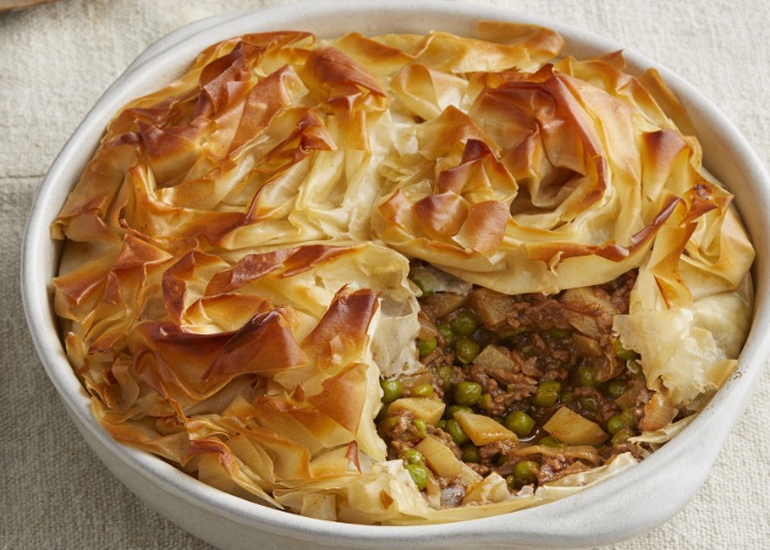 Beef and potato curry pie recipe