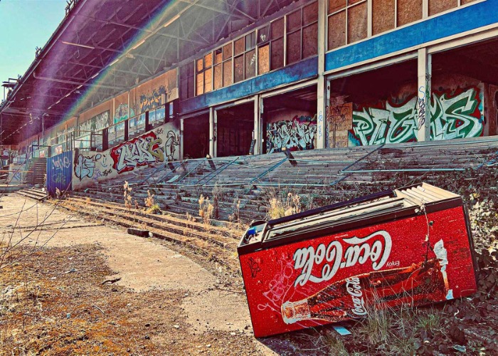 Eerie images of abandoned sports venues