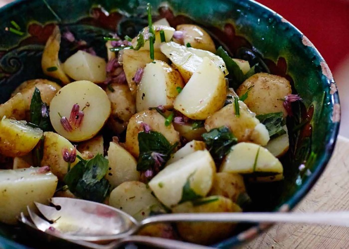 Warm new potato salad recipe