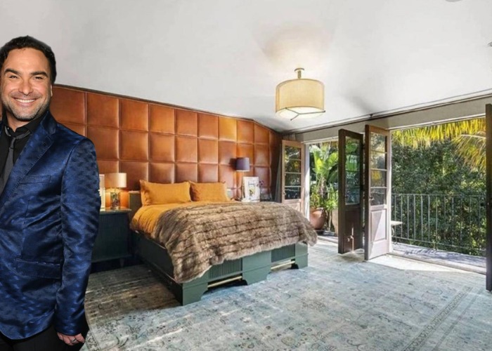 Johnny Glaecki’s plush leather bedroom: inside Big Bang Theory homes 