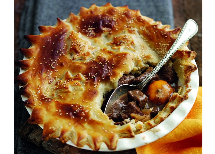 Welsh beef and clementine pie recipe 