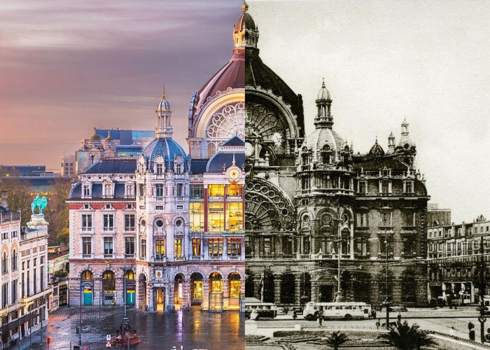 See how the world's most beautiful train stations have changed over time