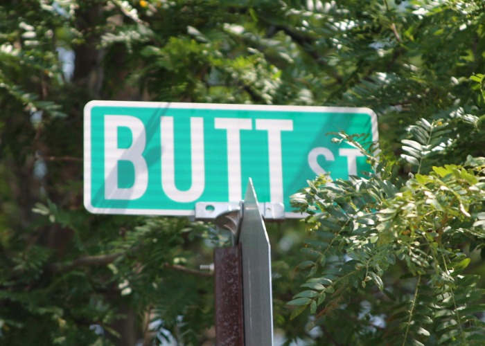 Fancy Living on Butt Street, Pennsylvania? Naughty Road Names Around the World