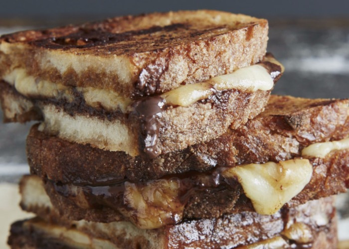 Paul A Young's chocolate, cheese and anchovies on toast recipe