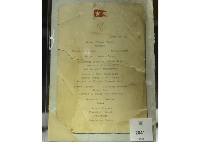 What the Titanic's passengers really ate on the ill-fated voyage