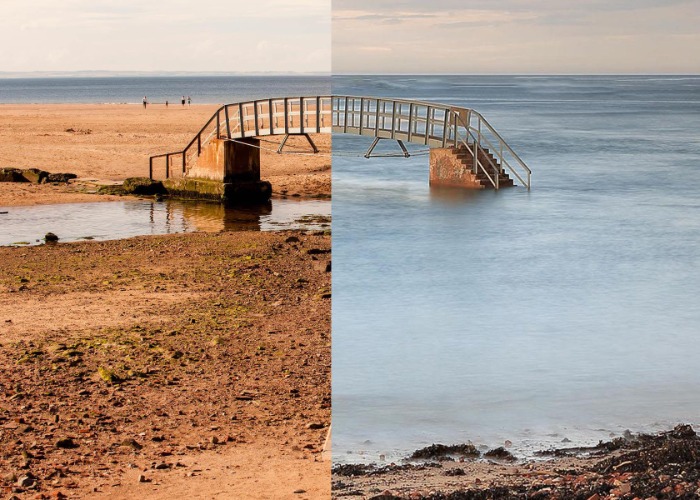 Britain's coastal crisis in striking 'before and after' images