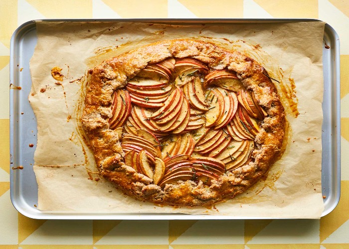 Apple, Cheddar and clove galette recipe