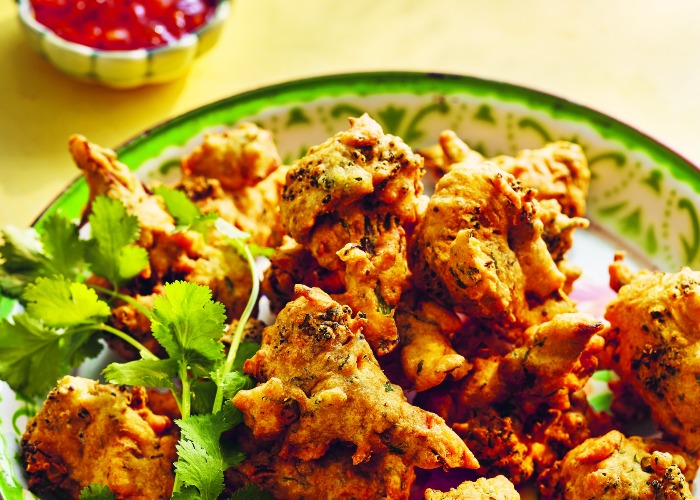 Broccoli and coconut bhajis recipe