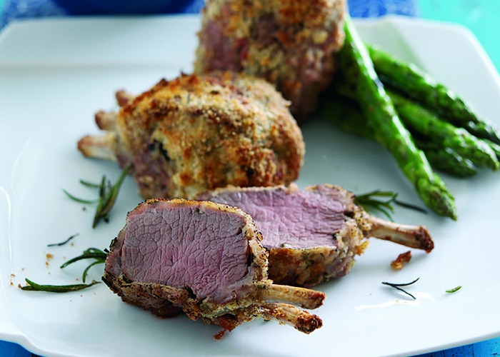 Welsh rack of lamb with rosemary and parmesan recipe