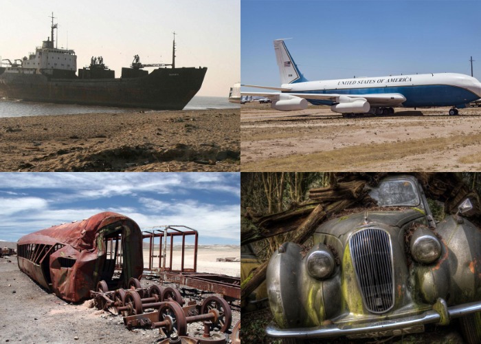Incredible graveyards where planes, trains, automobiles rust away