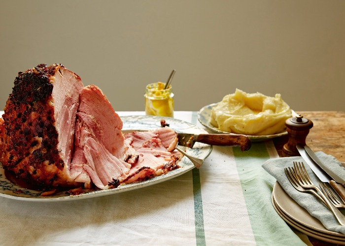 Baked gammon with Borough Market preserve glaze recipe