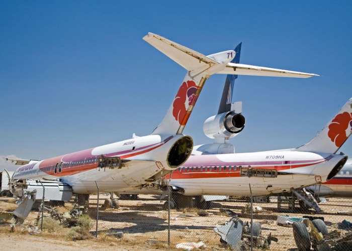 Inside the planet's biggest airplane cemeteries