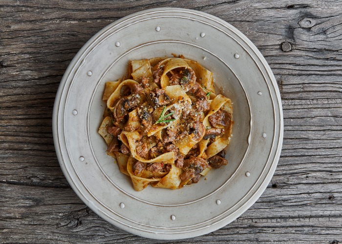 Pappardelle with mushroom ragù recipe