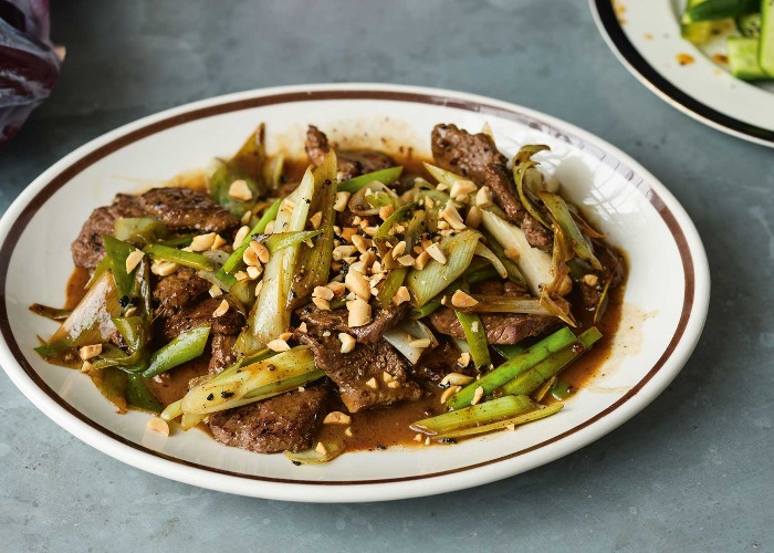 Beef and peanut stir-fry recipe