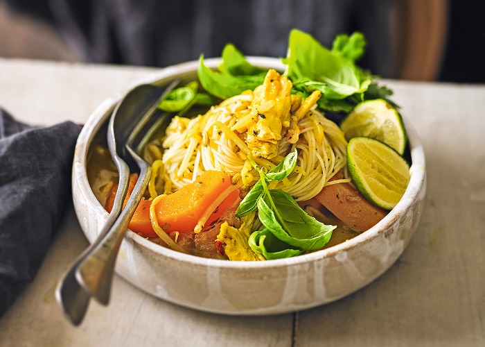 Turkey and squash laksa recipe