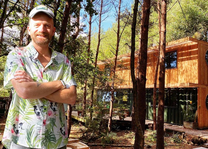 See an amazing self-built home in the woods