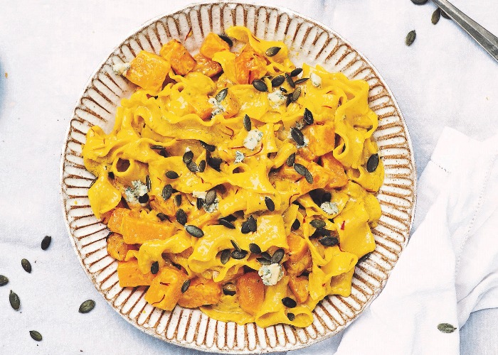Butternut squash and saffron pappardelle recipe