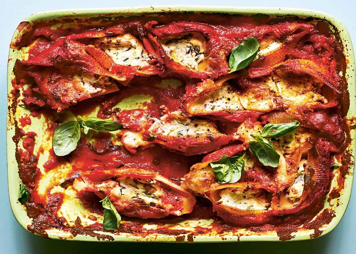 Giant Pasta Shells Stuffed With Herbed Ricotta Recipe