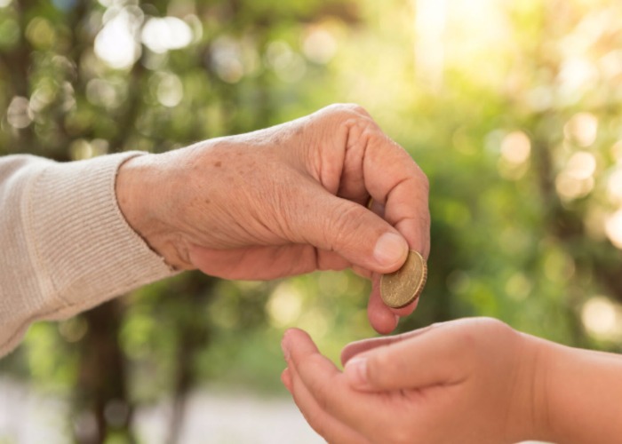 Generous grandparents give families more than £570 a year