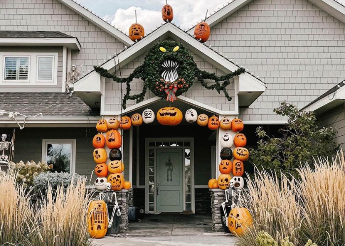 Diese Halloween-Häuser, sind an Deko nicht zu übertreffen