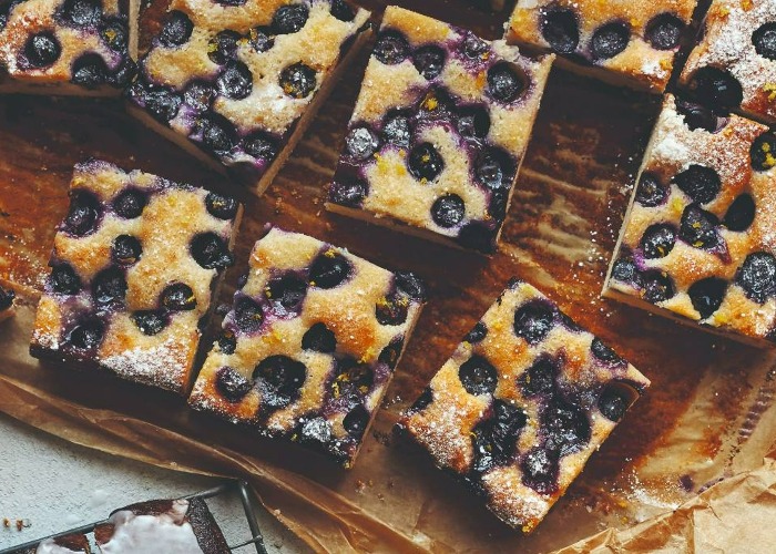 Blueberry slice recipe